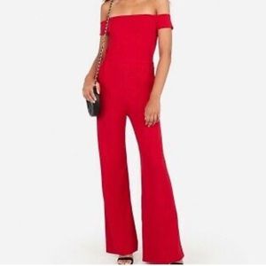 New Express Red Jumpsuit